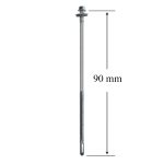 Surub panou sandwich SD6 5.5/6.3 x 90 RAL 7016 - imagine 2